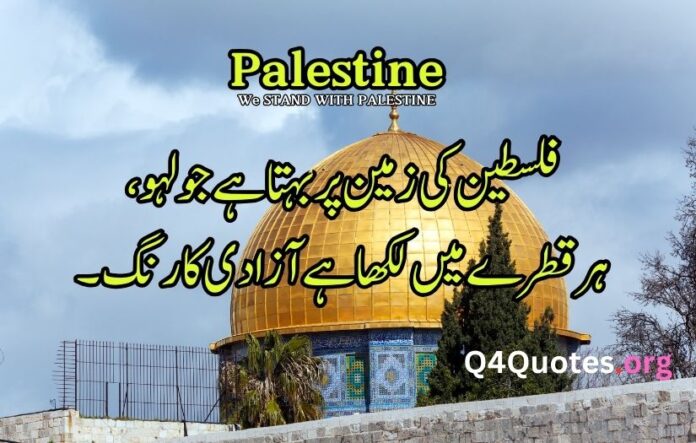 Palestine poetry in Urdu