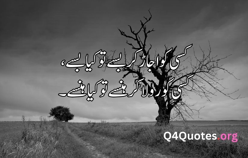 Sad poetry in Urdu about life