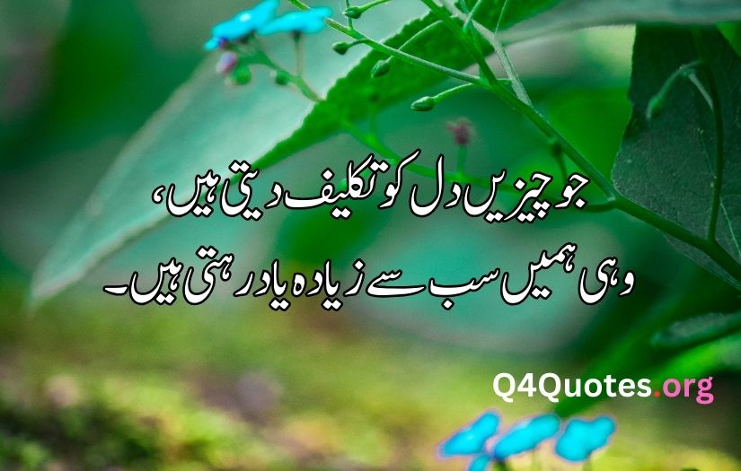 Sad quotes in Urdu one line