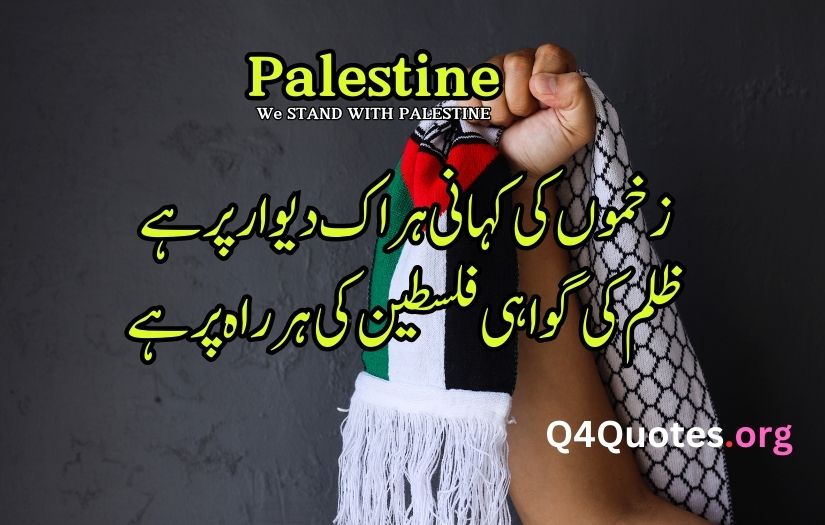 Palestine poetry in Urdu