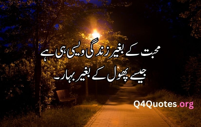 Sad quotes in Urdu one line