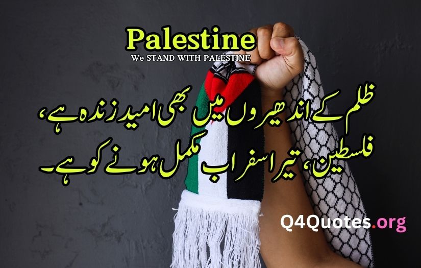 Palestine poetry in Urdu