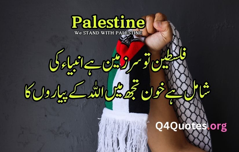 Palestine poetry in Urdu