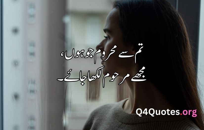 Sad poetry in Urdu about life