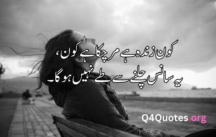 Sad poetry in Urdu about life