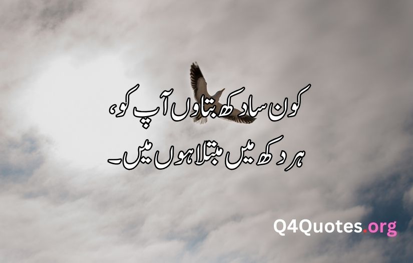 Sad poetry in Urdu about life