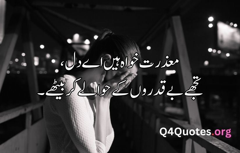 Sad poetry in Urdu about life