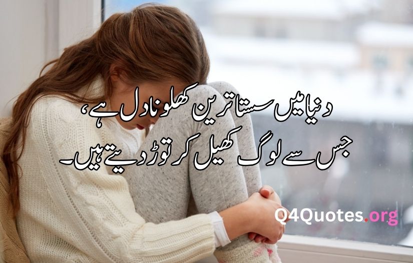 Sad poetry in Urdu about life