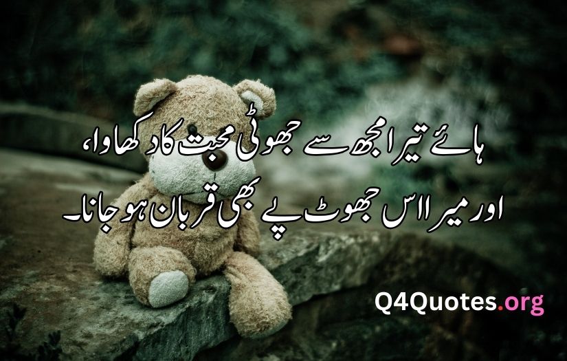 Sad poetry in Urdu about life