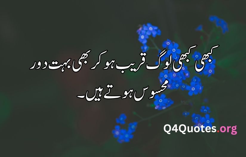 Sad quotes in Urdu one line