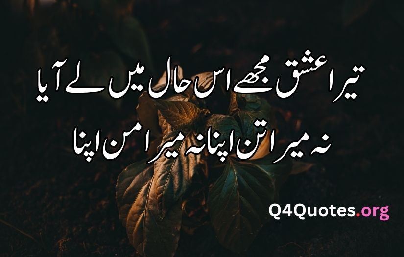 Life sad poetry in Urdu