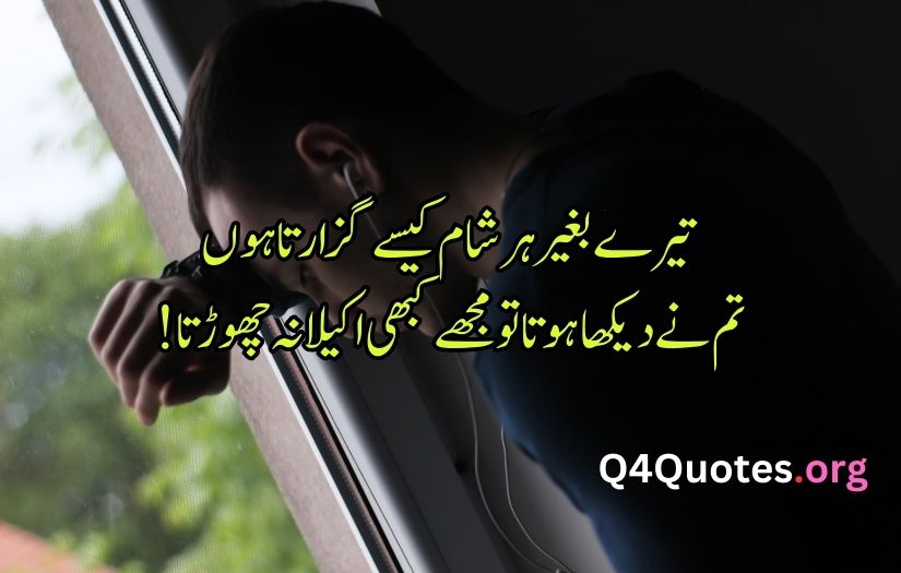 Alone sad poetry in Urdu