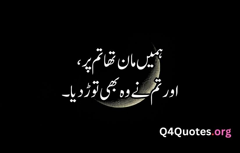 Sad Quotes in Urdu About Life