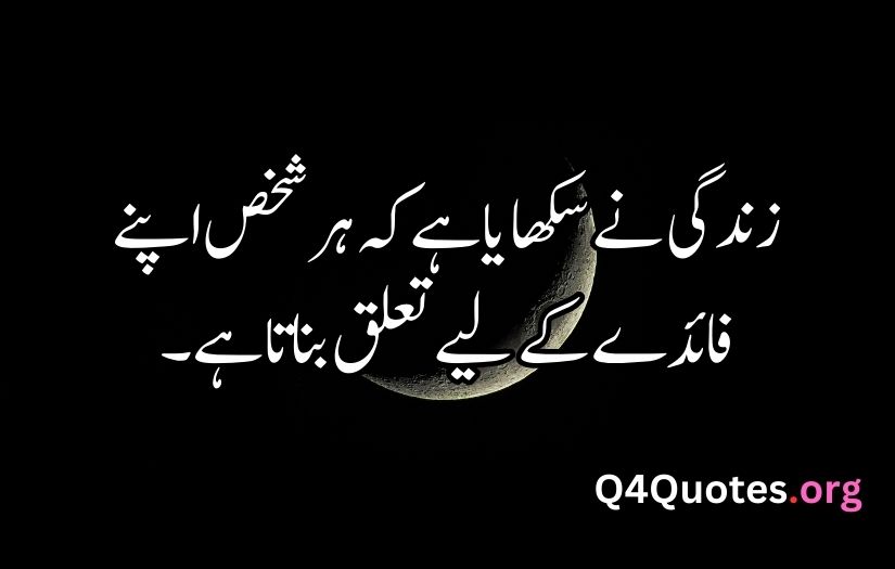 Sad Quotes in Urdu About Life