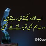 Sad poetry in Urdu words