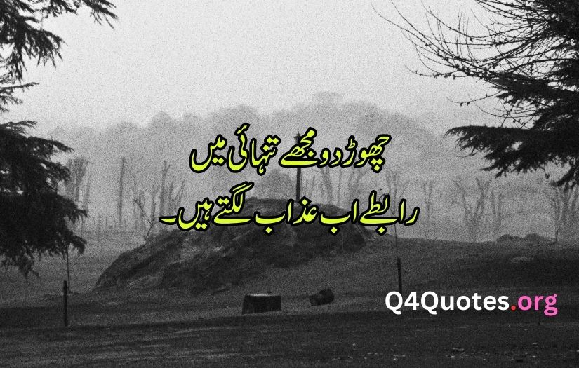 Alone sad poetry in Urdu