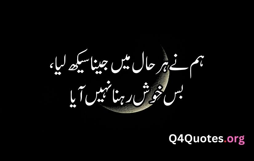 Sad Quotes in Urdu About Life