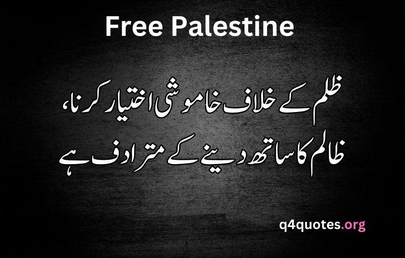 Palestine poetry in Urdu