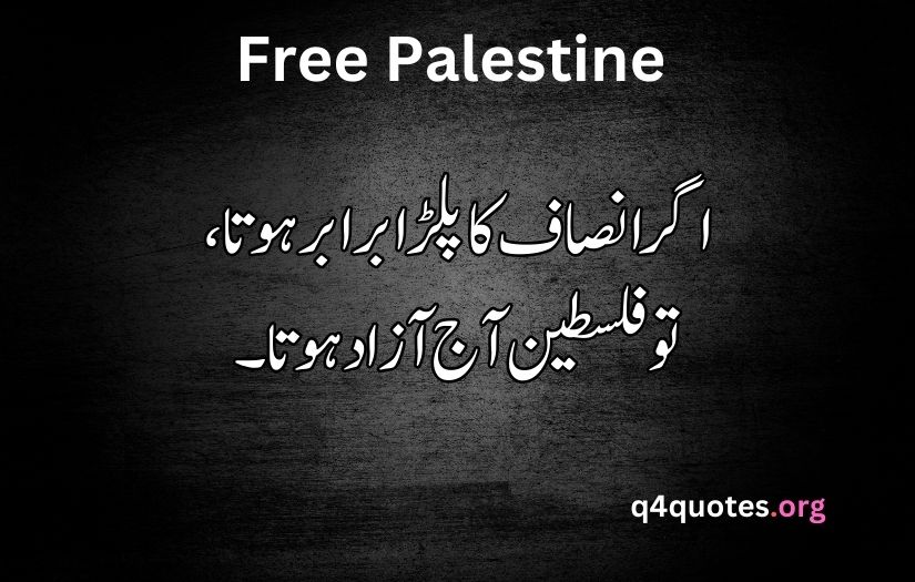 Palestine poetry in Urdu