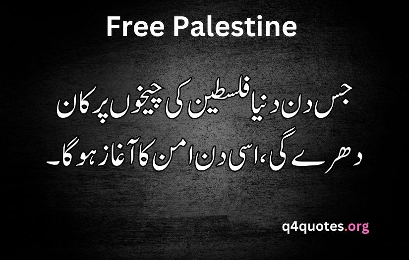 Palestine poetry in Urdu