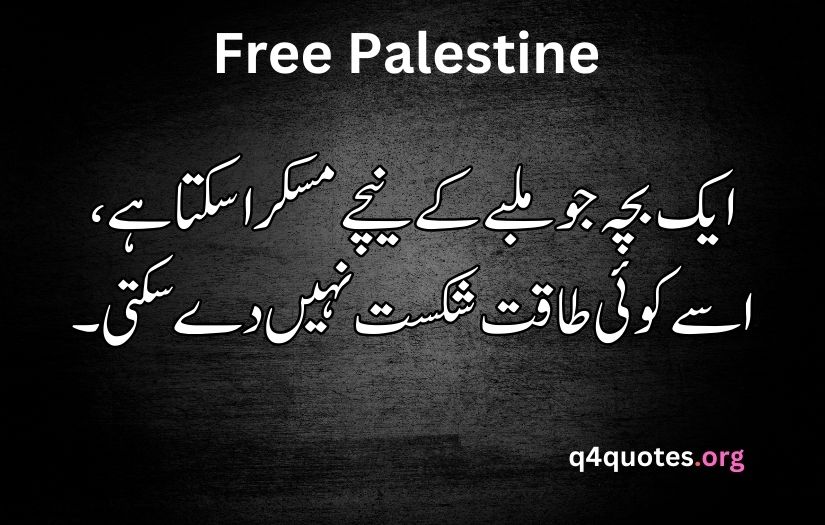 Palestine poetry in Urdu