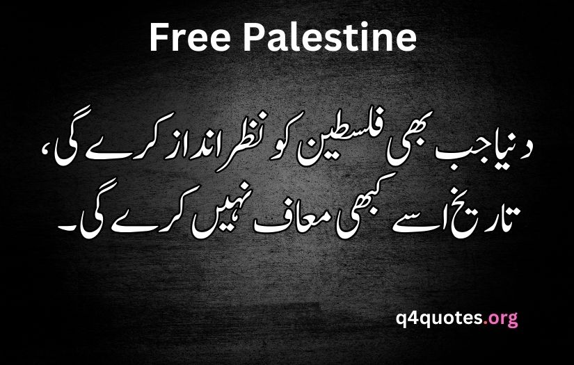 Palestine poetry in Urdu