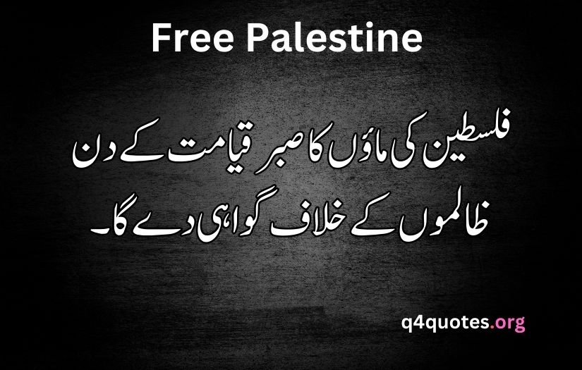 Palestine poetry in Urdu