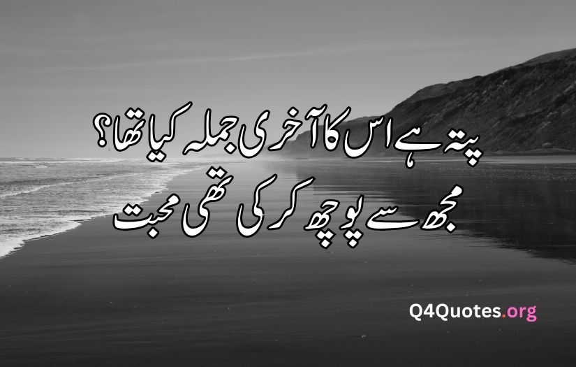 Urdu Shayari on sadness