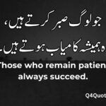 Best Urdu quotes with English translation
