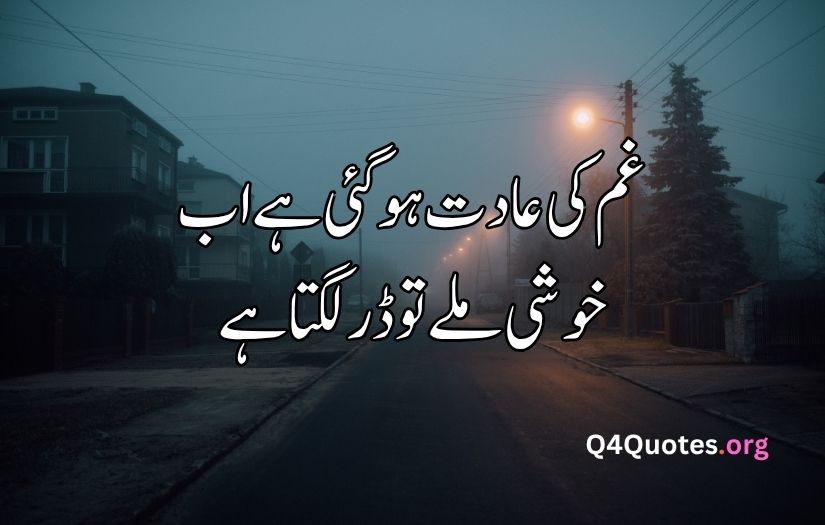Urdu sad poetry text