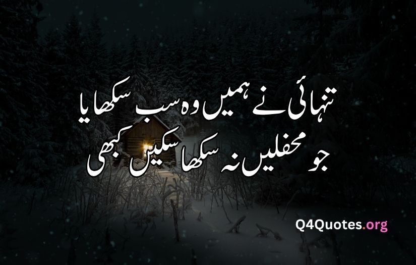 Urdu sad poetry text