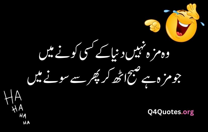 Funny poetry in Urdu text