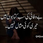 Sad bewafa poetry in Urdu text