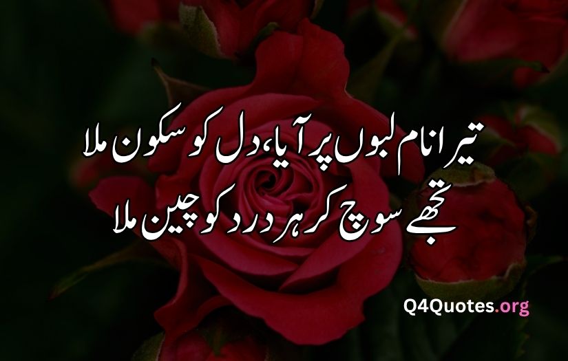 2 line Urdu poetry romantic SMS