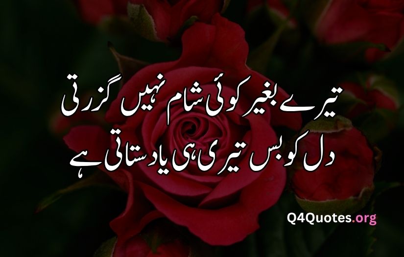 2 line Urdu poetry romantic SMS