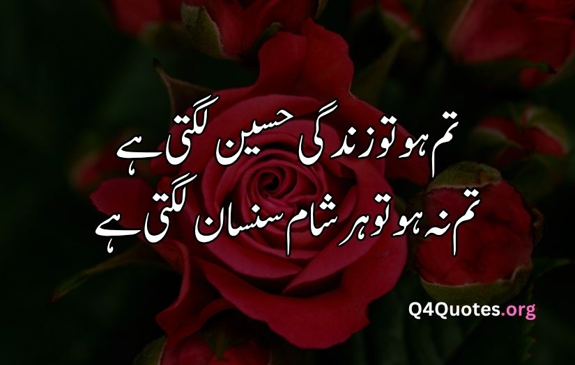 2 line Urdu poetry romantic SMS