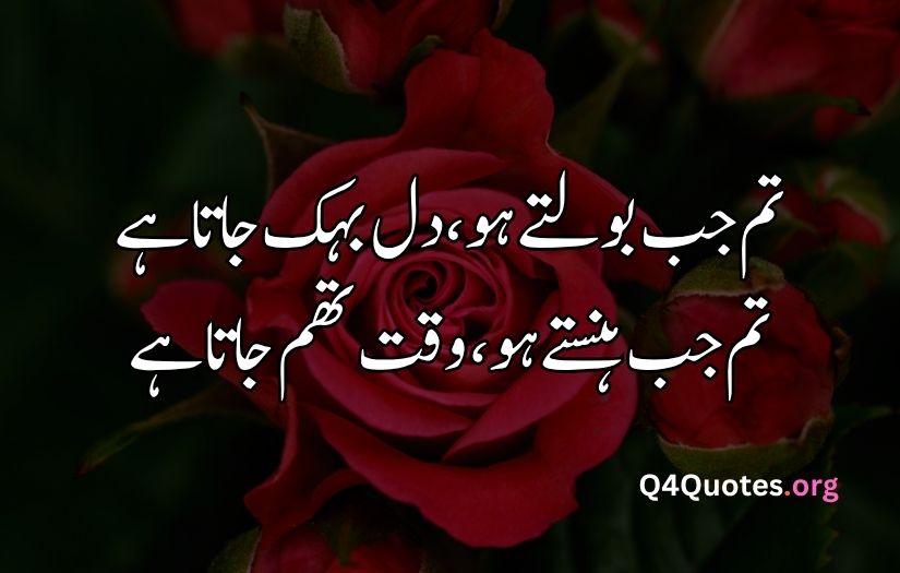 2 line Urdu poetry romantic SMS