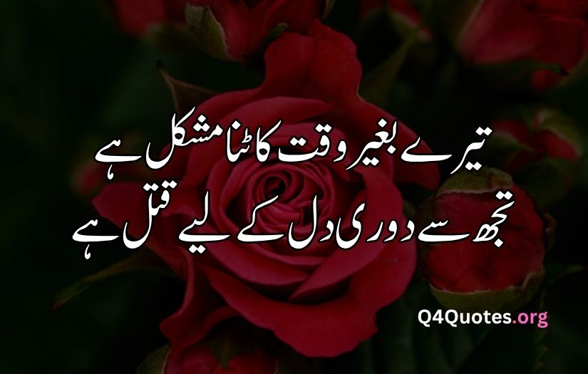 2 line Urdu poetry romantic SMS