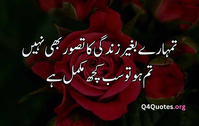 2 line Urdu poetry romantic SMS