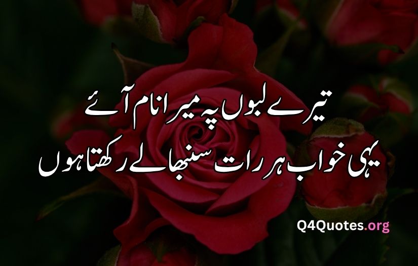 2 line Urdu poetry romantic SMS