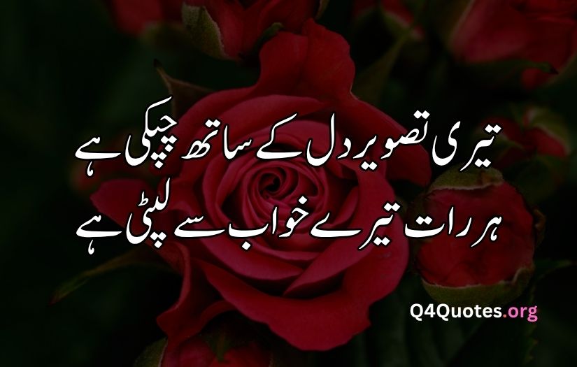 2 line Urdu poetry romantic SMS
