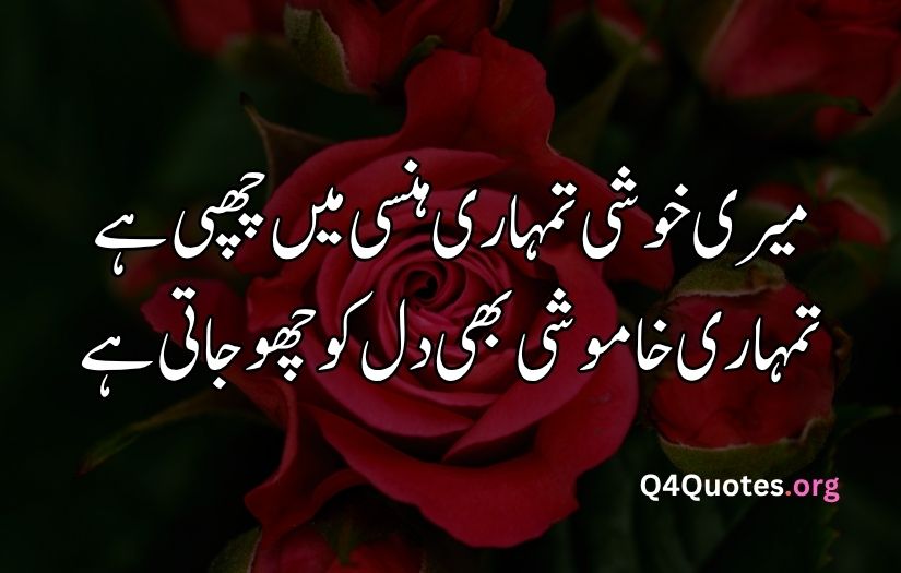 2 line Urdu poetry romantic SMS