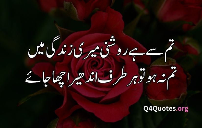2 line Urdu poetry romantic SMS