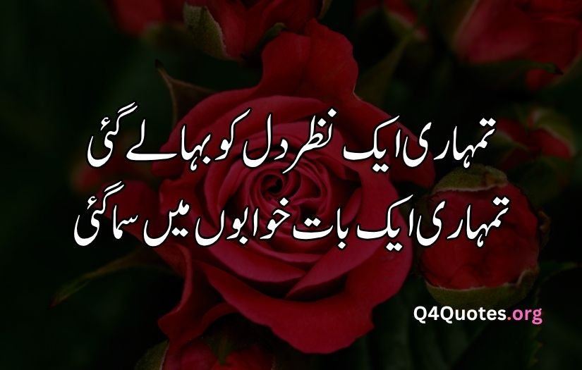 2 line Urdu poetry romantic SMS