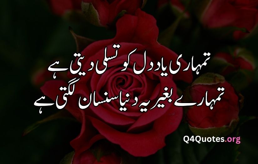 2 line Urdu poetry romantic SMS
