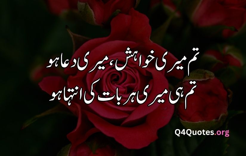 2 line Urdu poetry romantic SMS