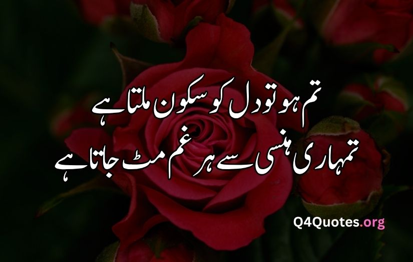 2 line Urdu poetry romantic SMS