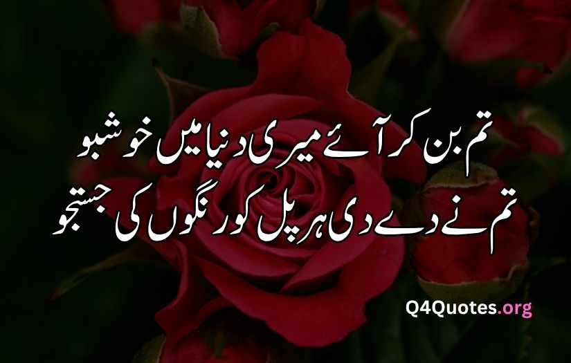 2 line Urdu poetry romantic SMS