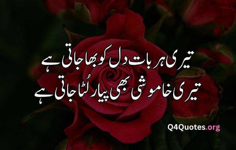 2 line Urdu poetry romantic SMS