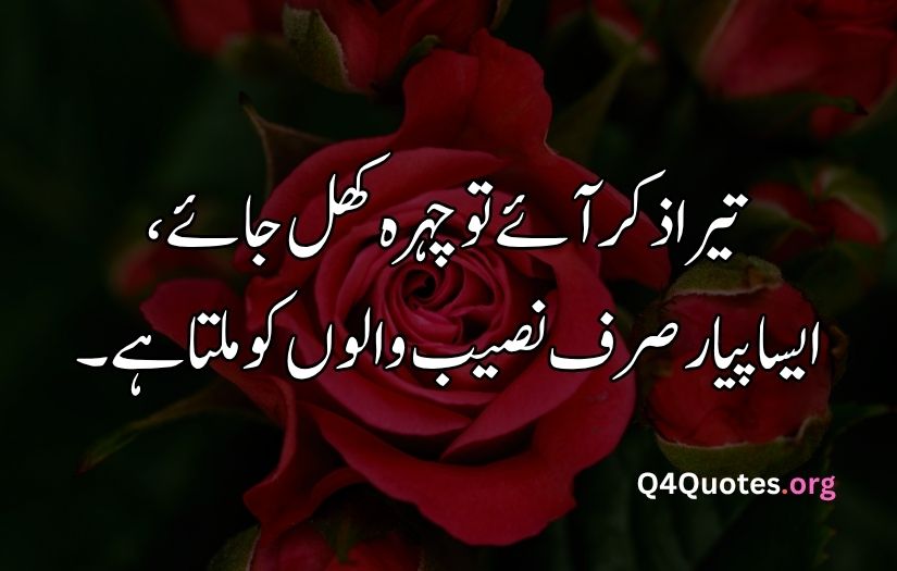 2 line Urdu poetry romantic SMS